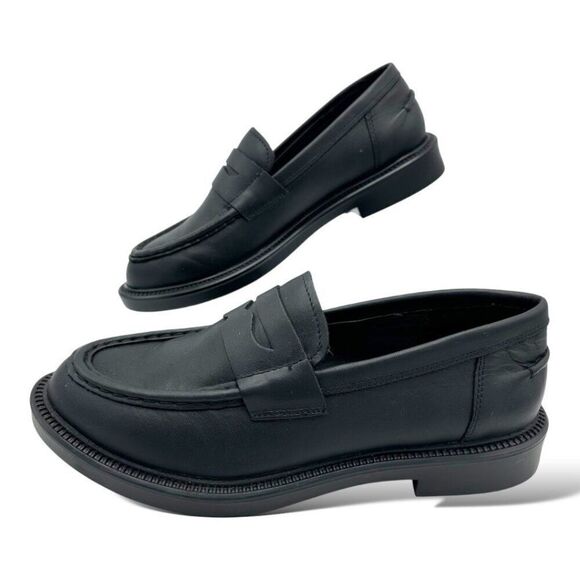 Blondo Waterproof Black Chunky Leather Loafers Women’s 9.5 - Picture 1 of 11